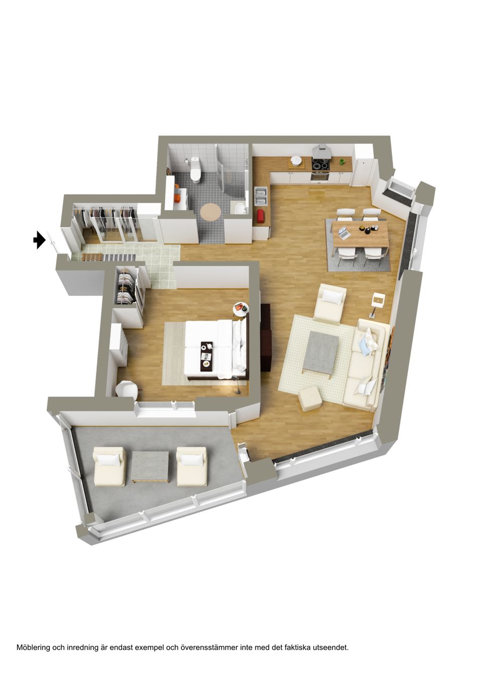 Bostadsrätt, Kompanivägen 21, Kronan, Luleå