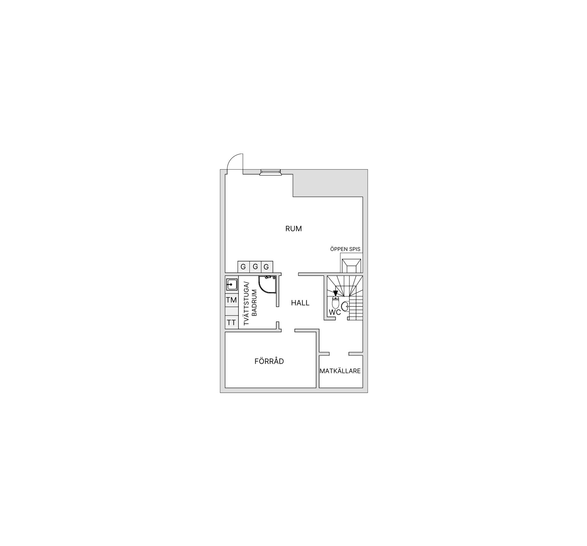 Radhus, Gymnasiegatan 43, Örjans Vall, Halmstad