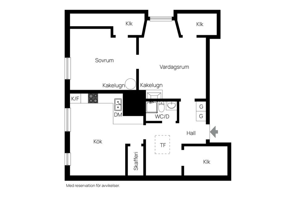 Bostadsrätt, Svartmangatan 6 B, Öfre Slotts, Uppsala