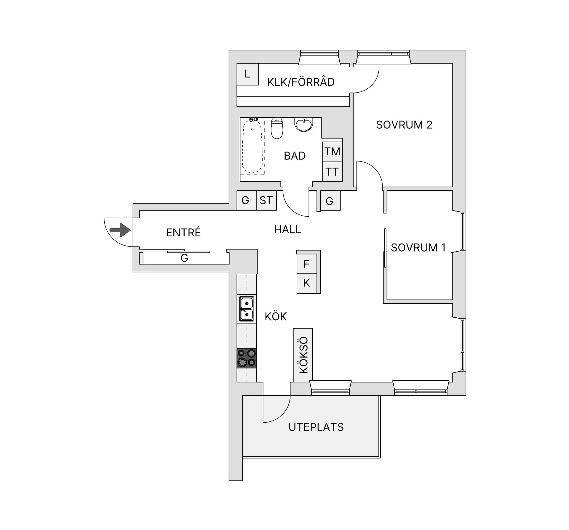 Bostadsrätt, Korintvägen 11, Hökarängen, Stockholm