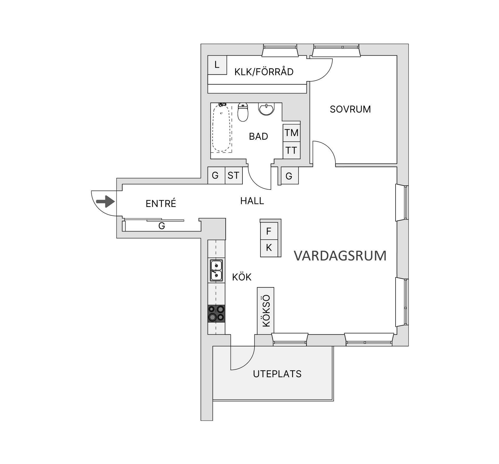 Bostadsrätt, Korintvägen 11, Hökarängen, Stockholm