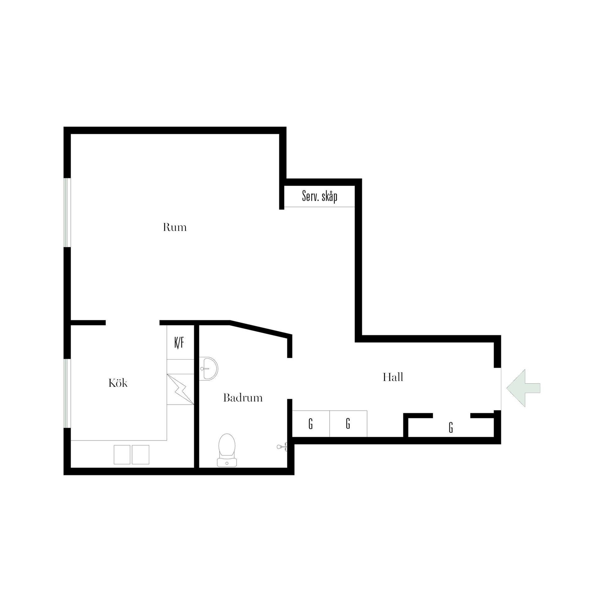 Bostadsrätt, Gotlandsgatan 74, 1 tr, Södermalm, Stockholm
