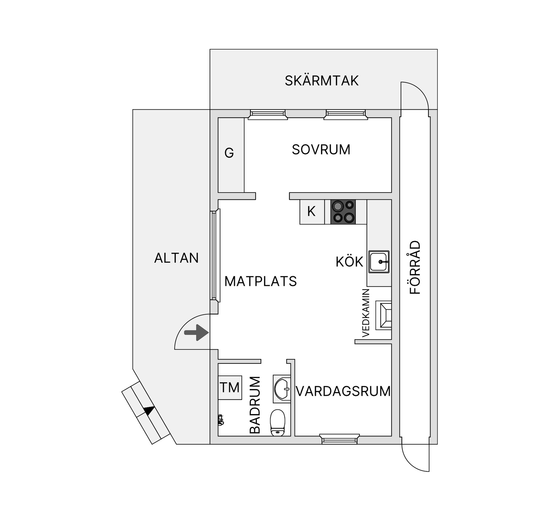 Villa, Skansholm 902, Vilhelmina