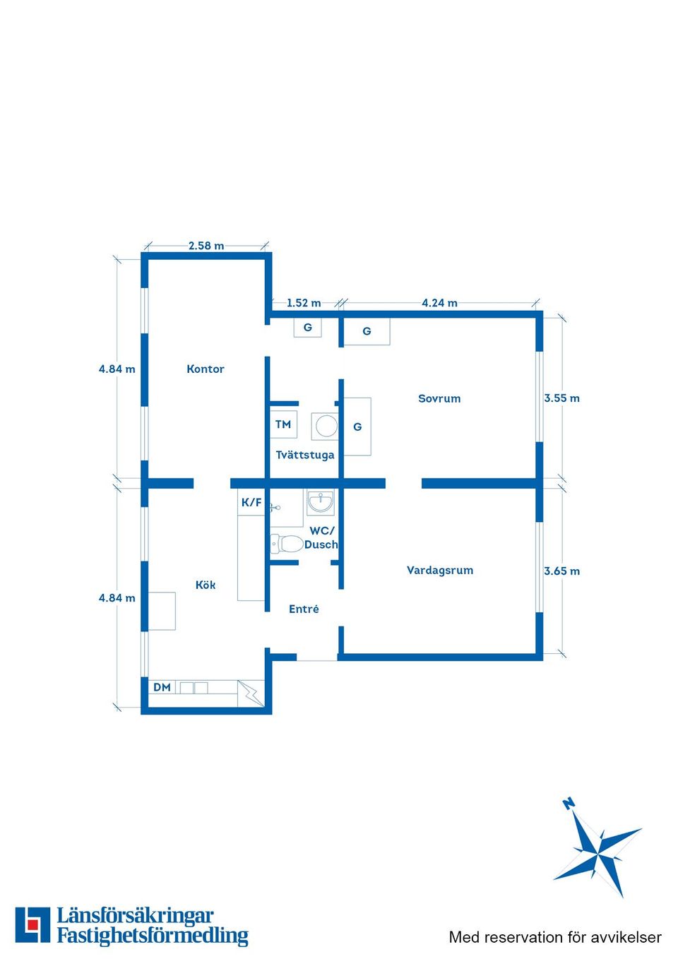 Bostadsrätt, Borgmästaretorget 2B, Centralt, Motala