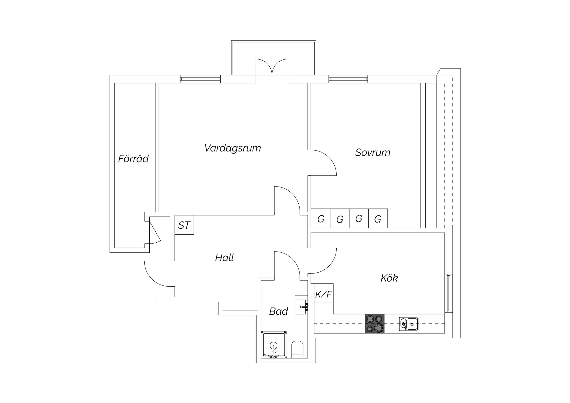 Bostadsrätt, Västra Långgatan 62, Västermalm, Sundsvall