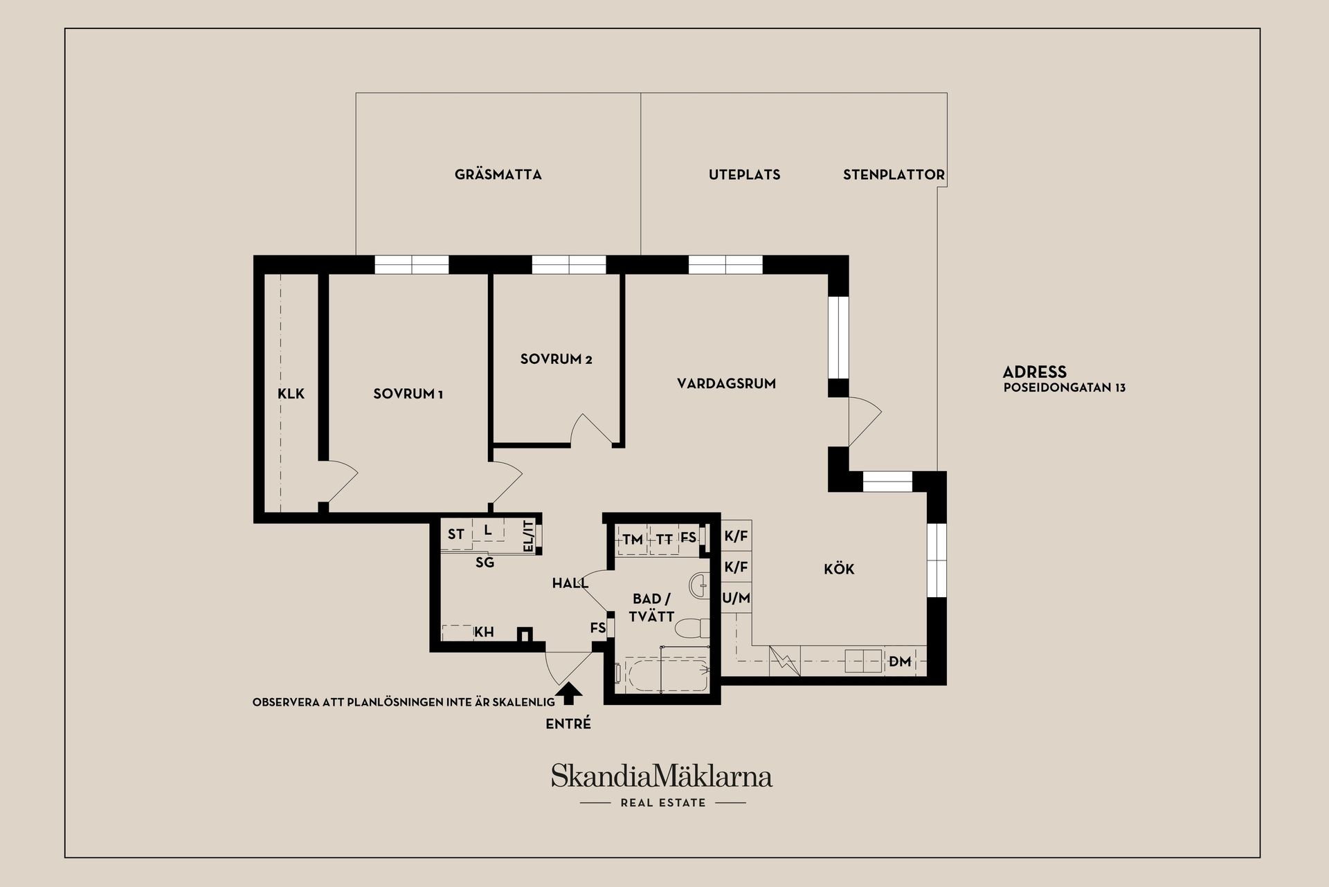 Bostadsrätt, Poseidongatan 13, Öster Mälarstrand /Notudden, Västerås