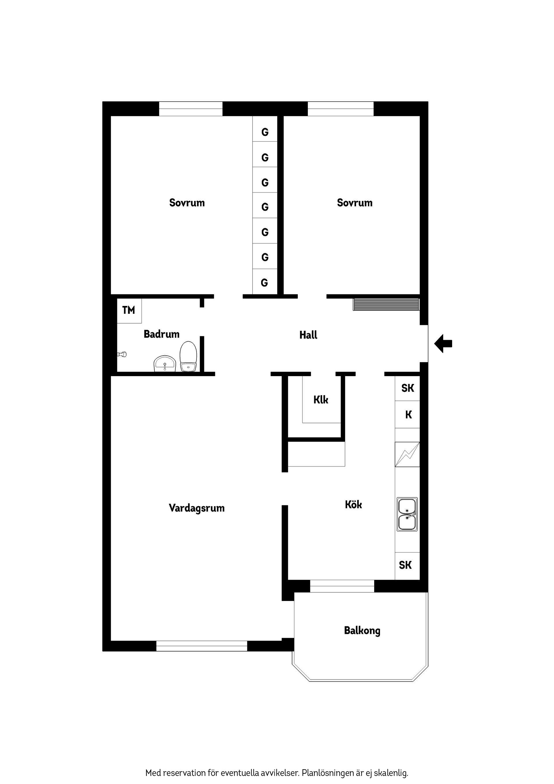 Bostadsrätt, Östra Storgatan 95A, Liljeholmen, Jönköping