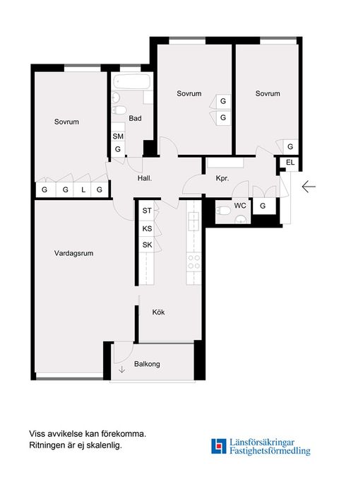 Bostadsrätt, Emaljvägen 14, vån 9/9, Kallhäll, Järfälla