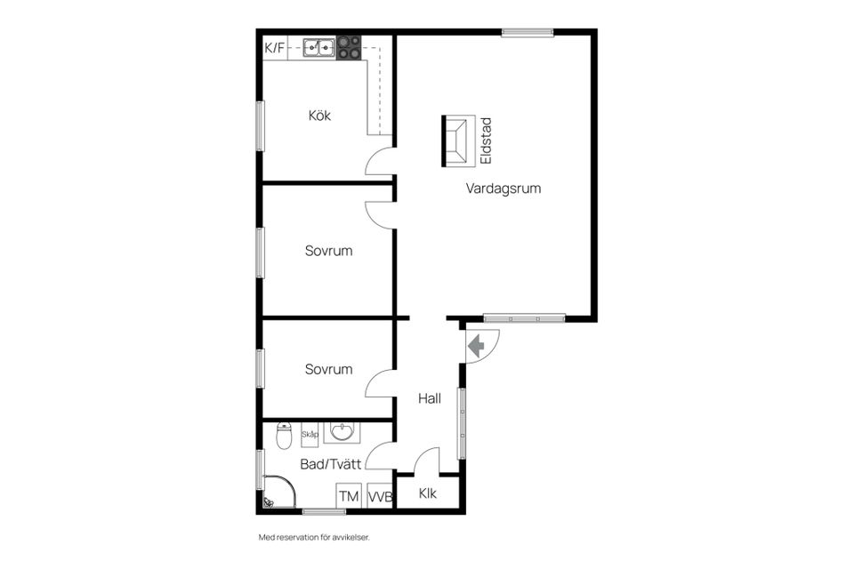 Villa, Strandabjärsvägen 13, Källstorp, Varberg
