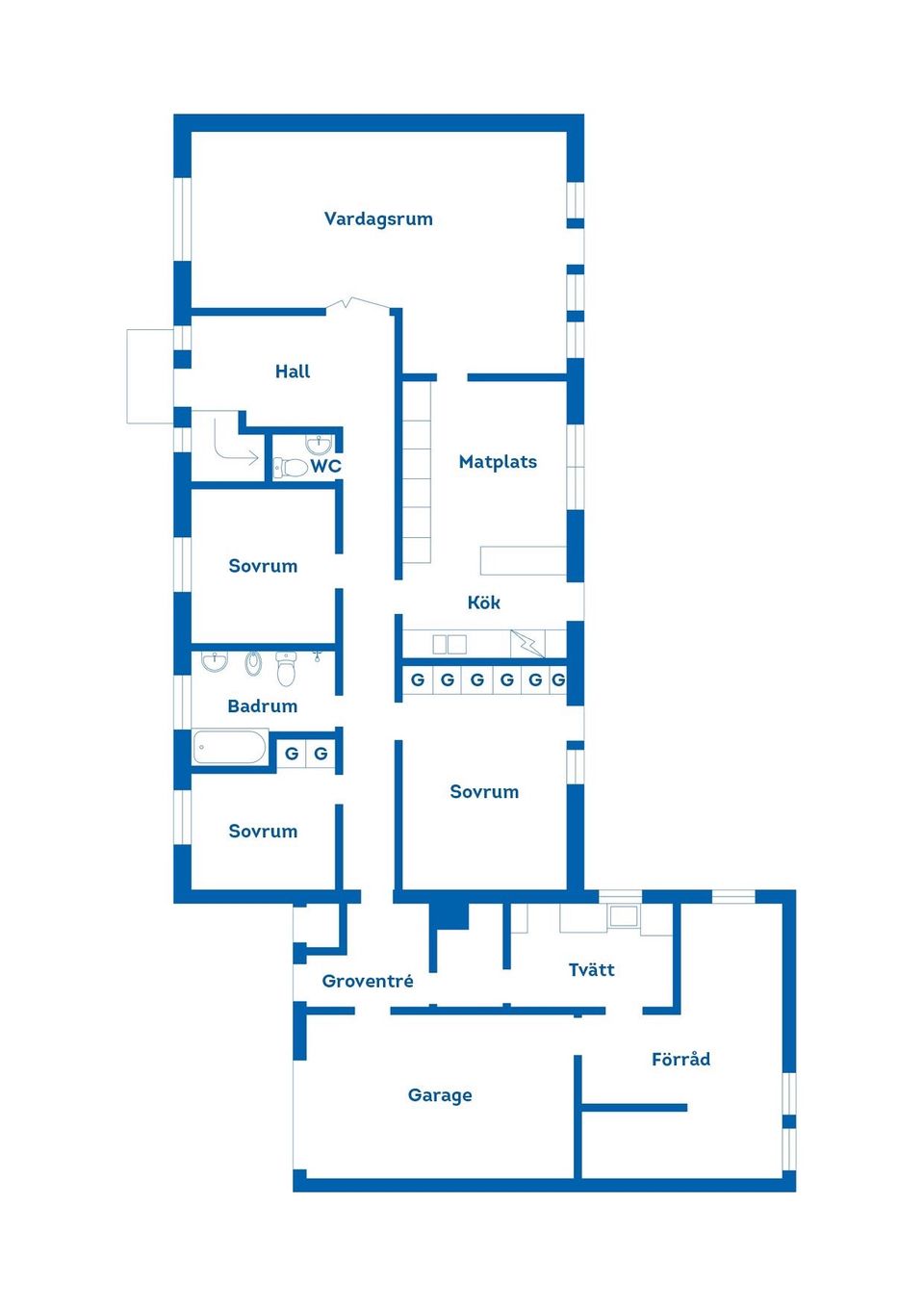 Villa, Hjortronvägen 5, Påtorp, Ronneby