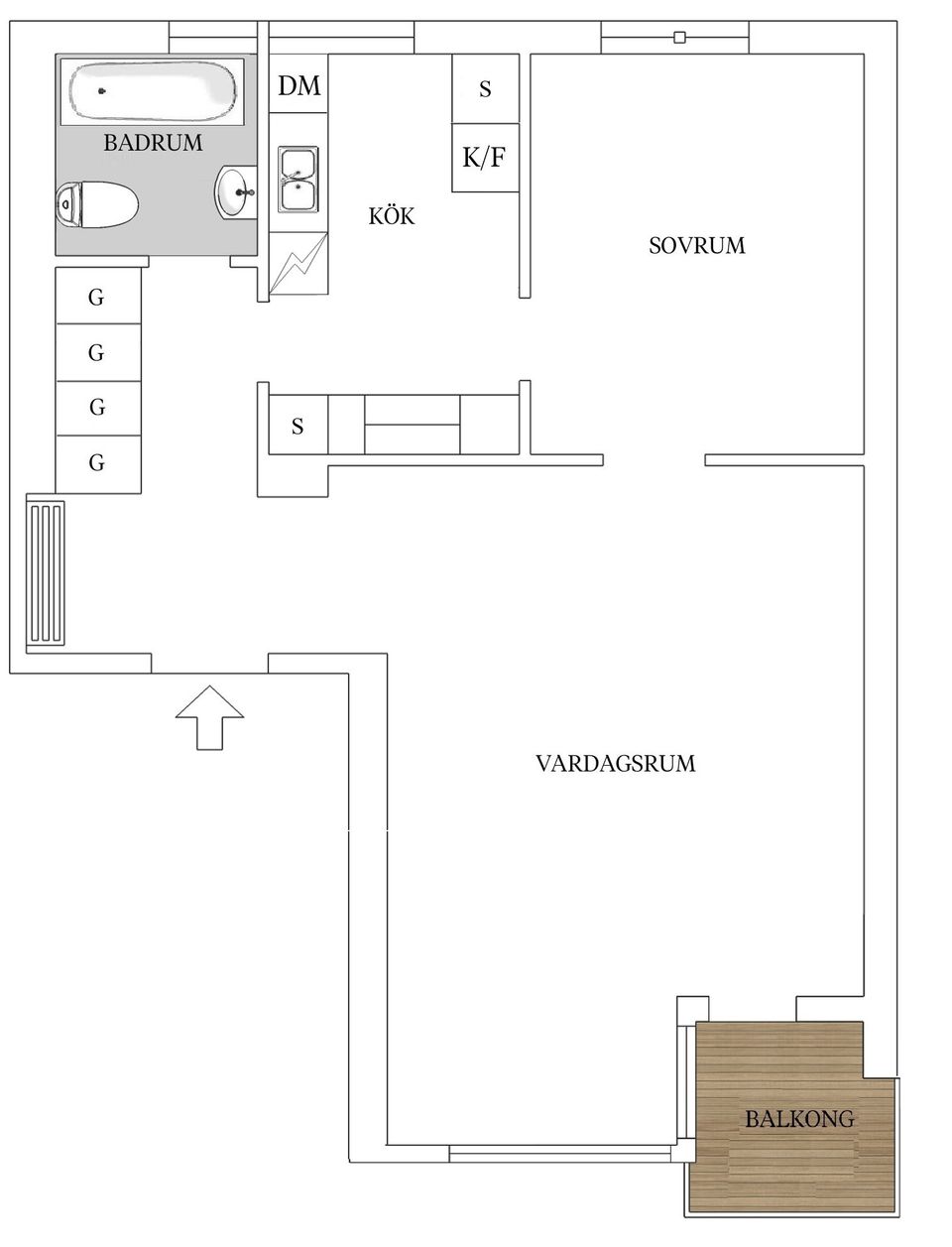 Bostadsrätt, Alingsåsvägen 26, Hammarbyhöjden, Stockholm
