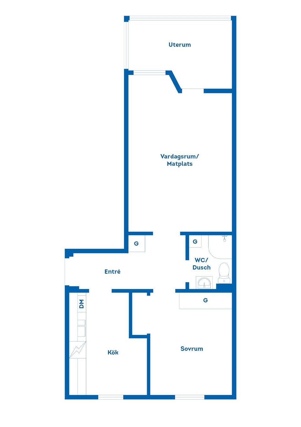 Bostadsrätt, Södra stapeltorgsgatan 20A, Söder, Gävle