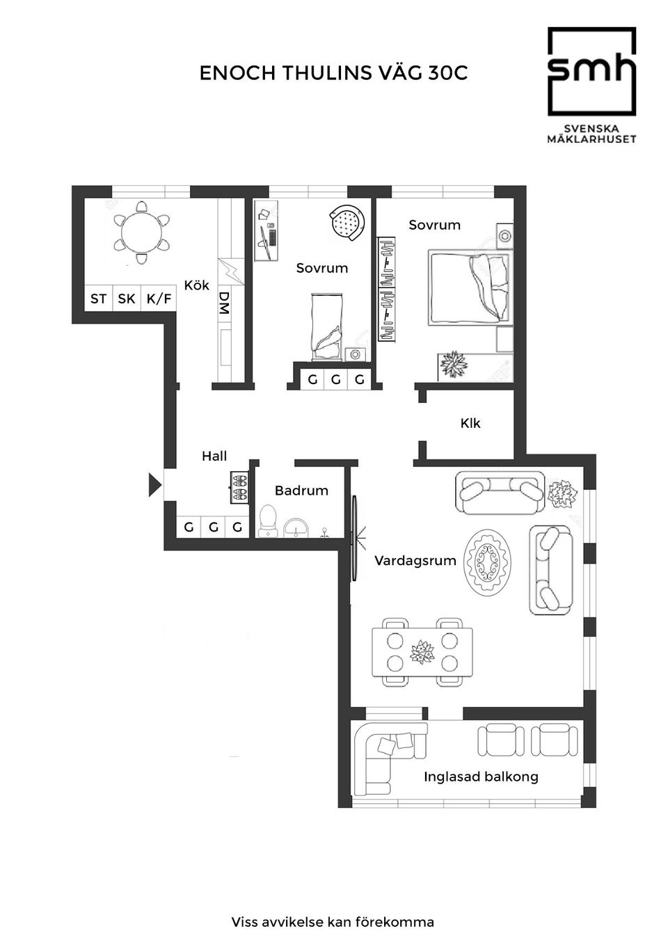 Bostadsrätt, Enoch thulins väg 30C, Lasarettet, Landskrona