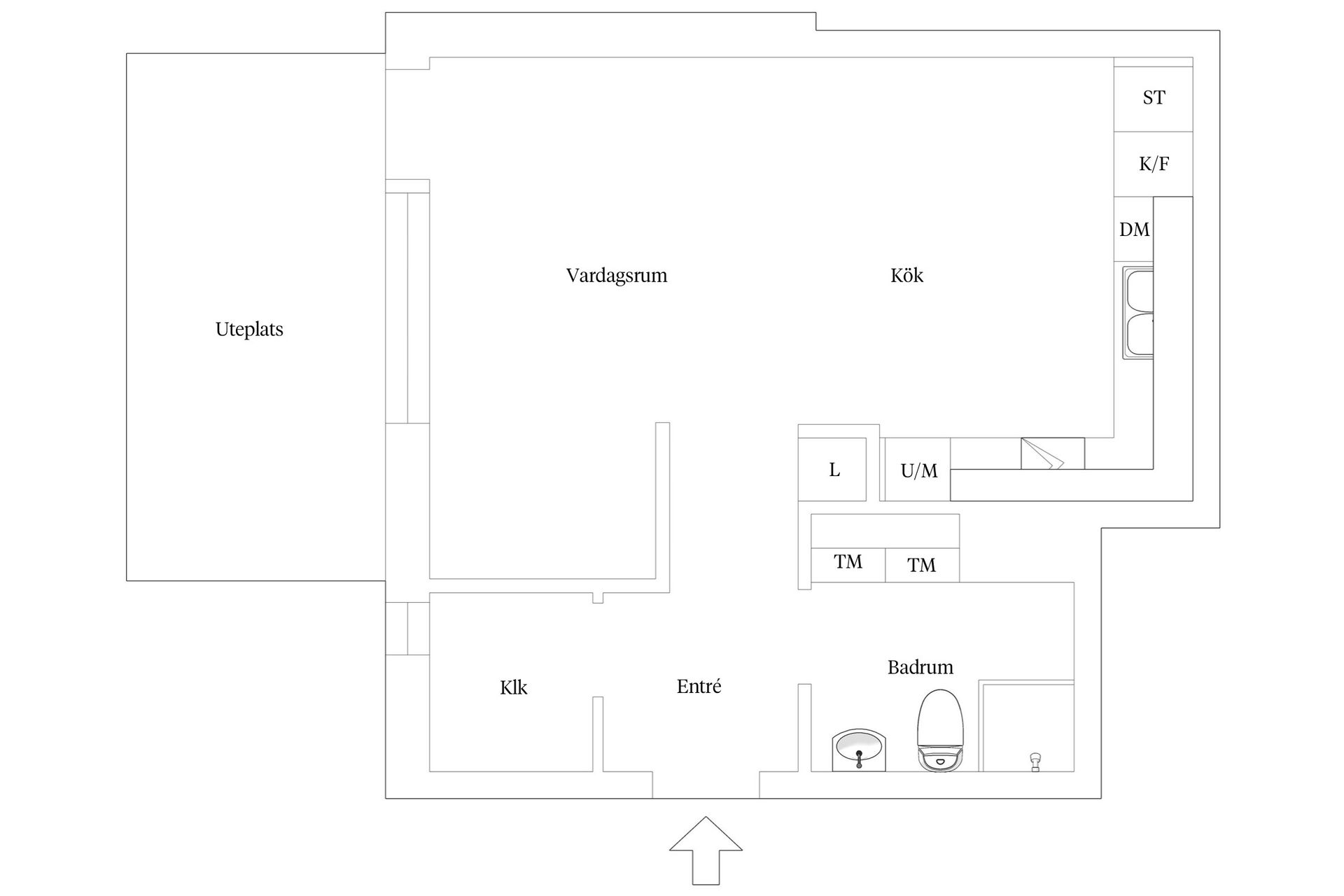 Bostadsrätt, Södra Järnvägsgatan 4L, Söder, Växjö
