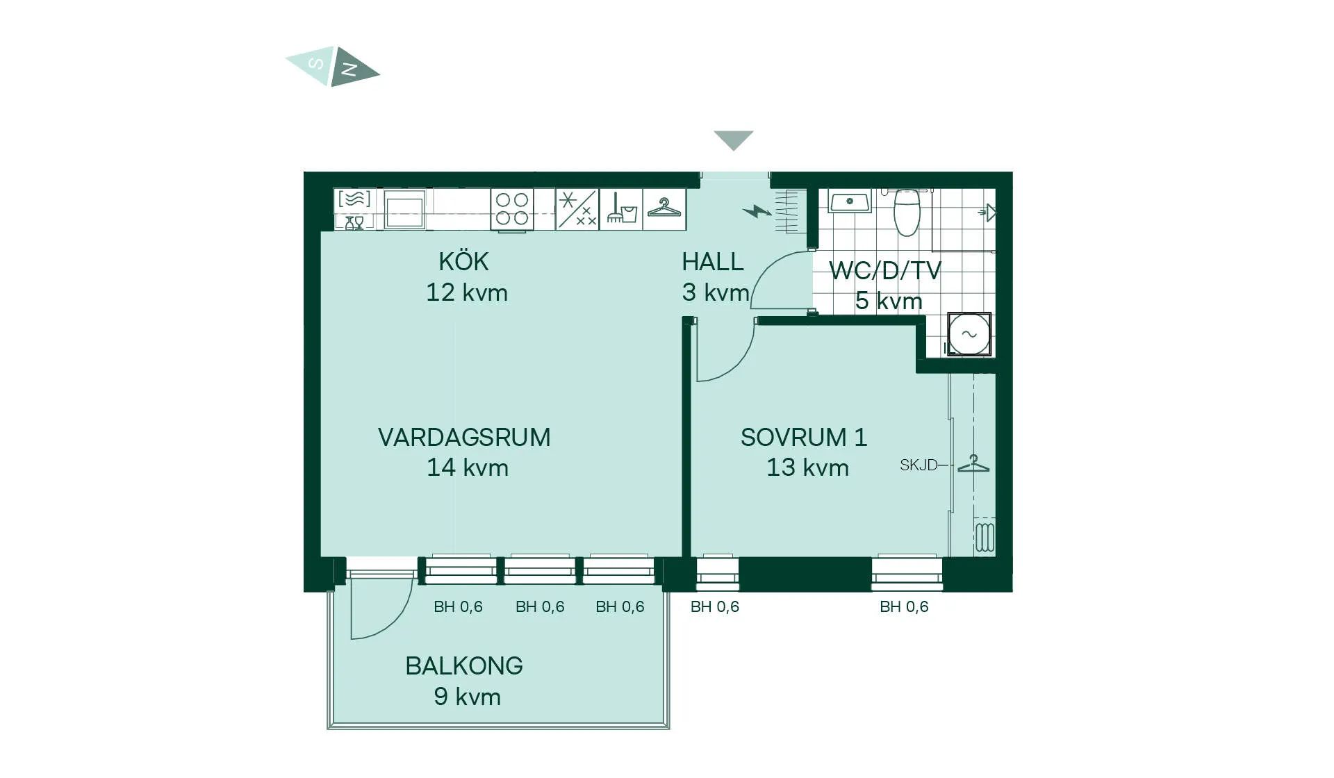 Bostadsrätt, Örtgränd 6, Tomtebo, Umeå