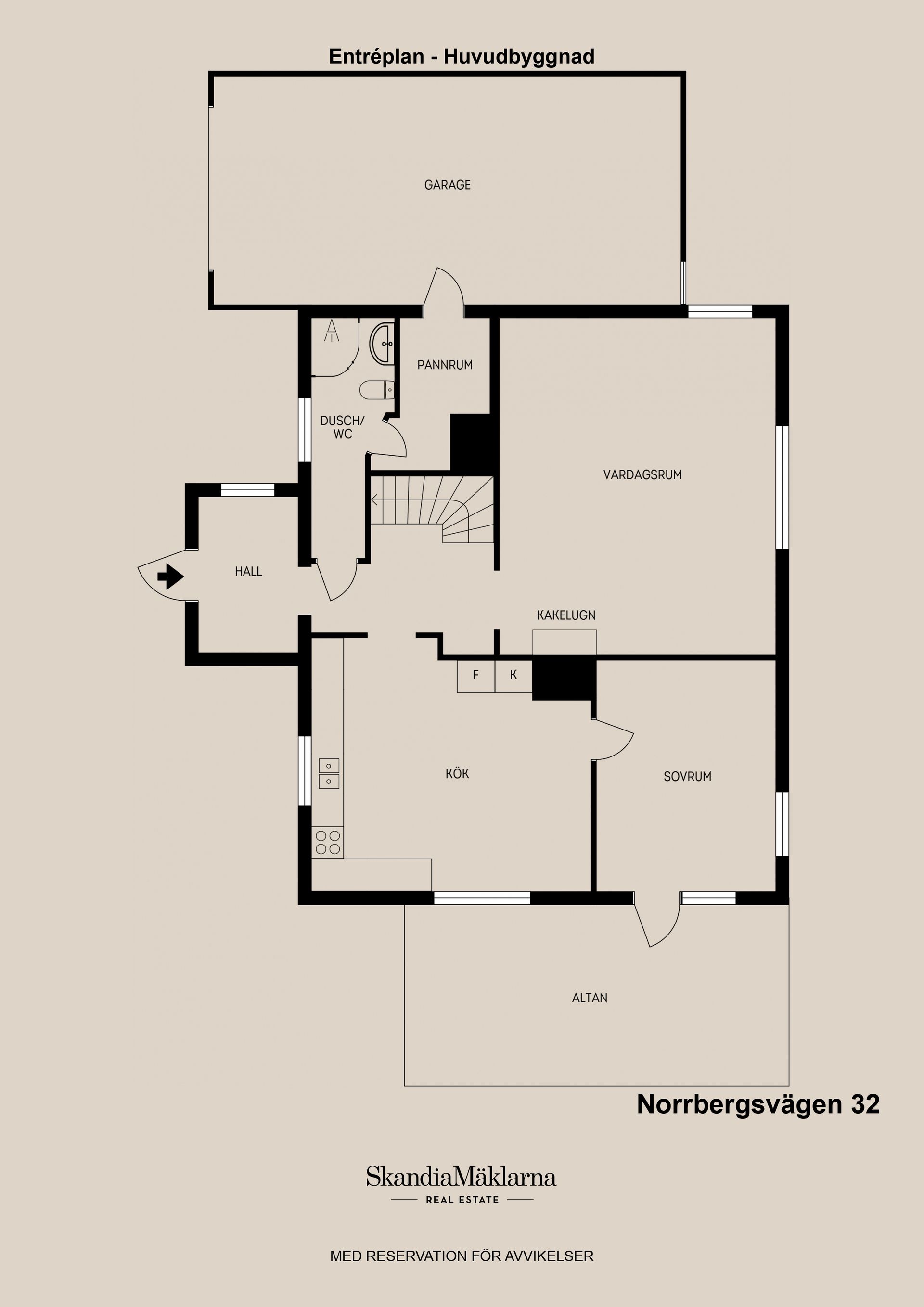 Villa, Norrbergsvägen 32, Kungsgården/Ovansjö, Sandviken