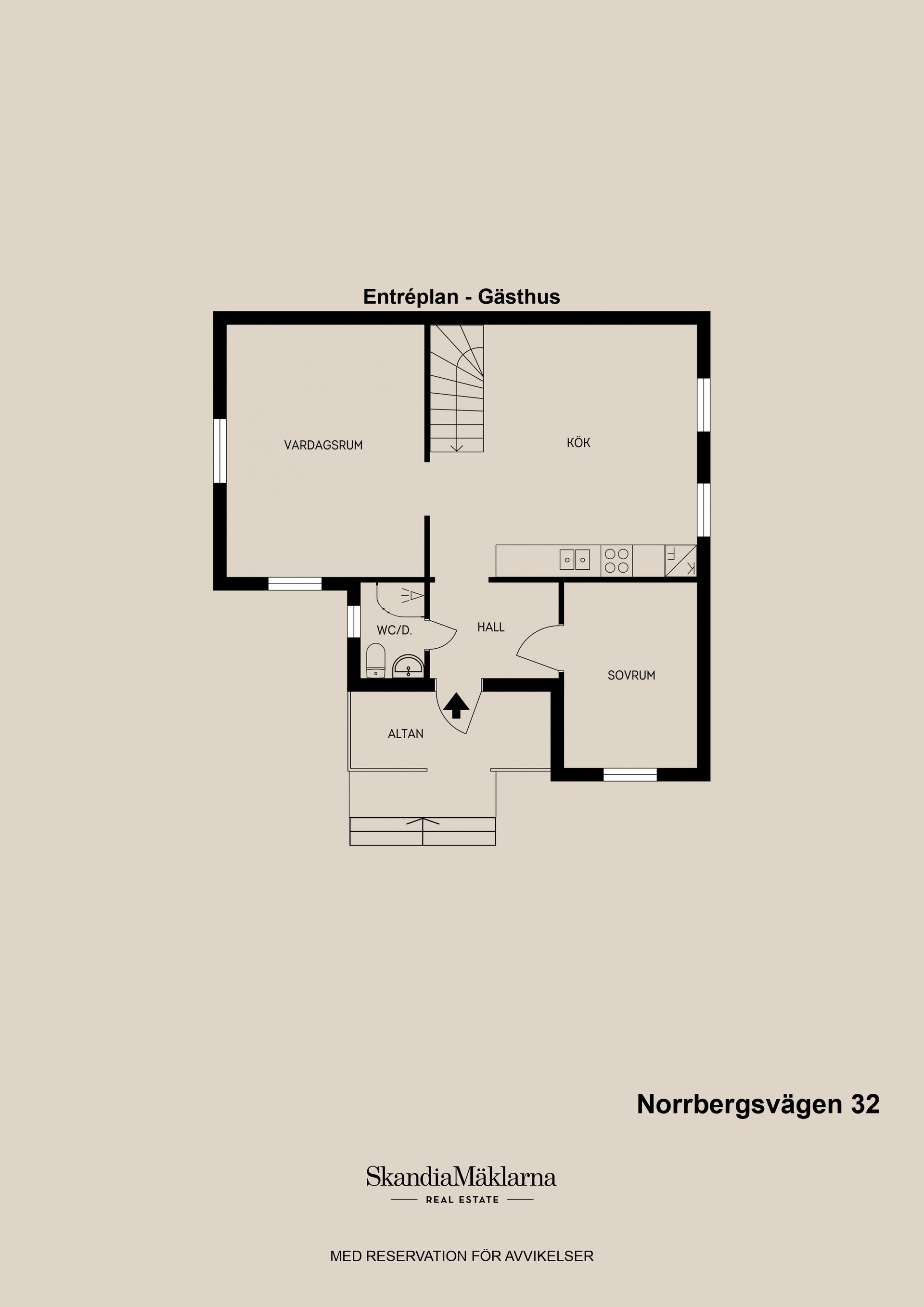 Villa, Norrbergsvägen 32, Kungsgården/Ovansjö, Sandviken