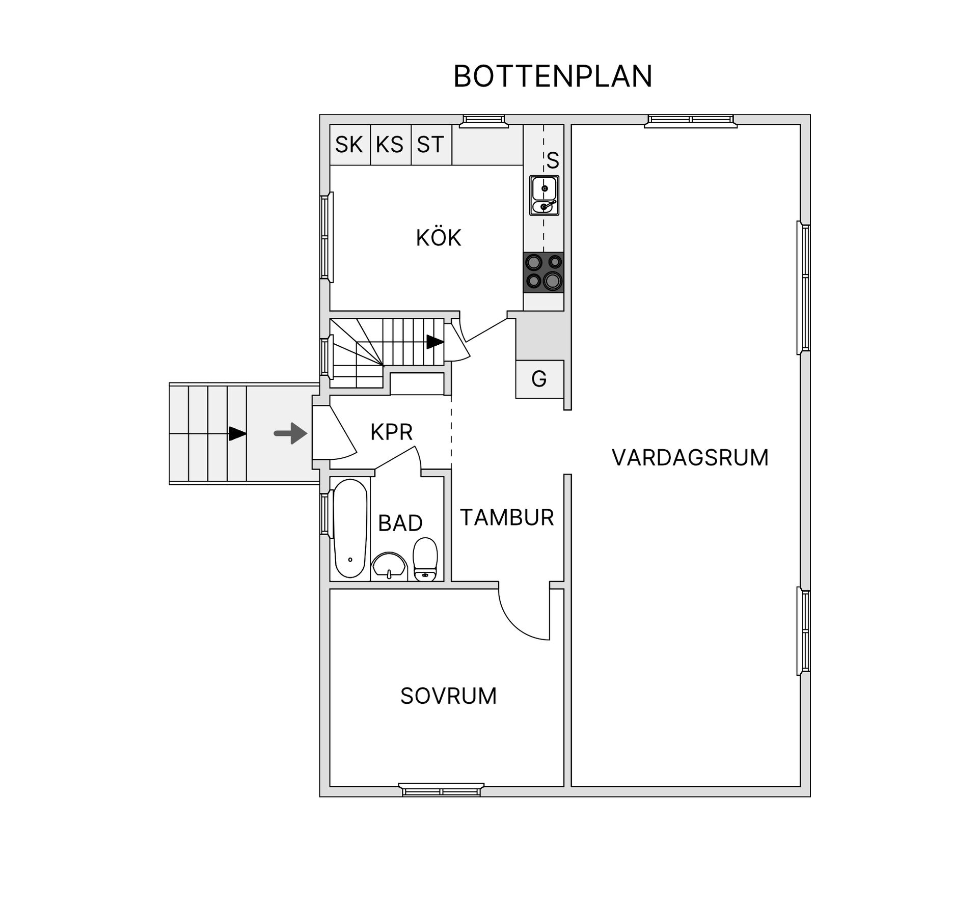 Villa, Ängesvägen 23, Karlsborg, Kalix