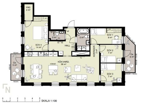 Bostadsrätt, Max Sievertsgatan 1, 11/11 tr!, Centrala Sundbyberg, Sundbyberg
