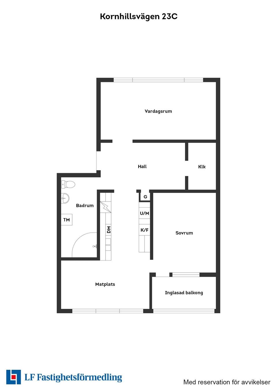 Bostadsrätt, Kornhillsvägen 23C, Vallås, Halmstad
