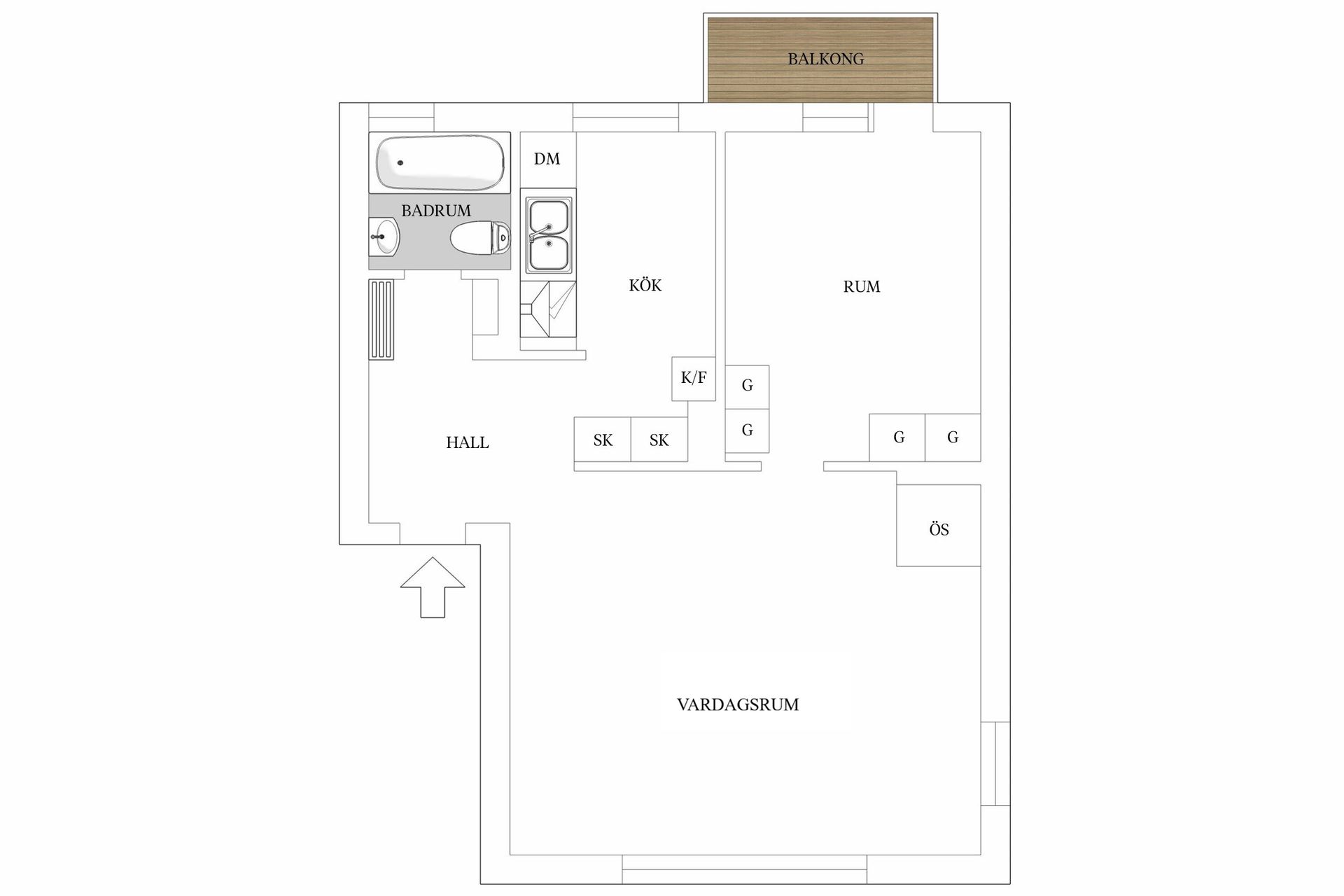 Bostadsrätt, Vidängsvägen 35, Bromma - Traneberg, Stockholm