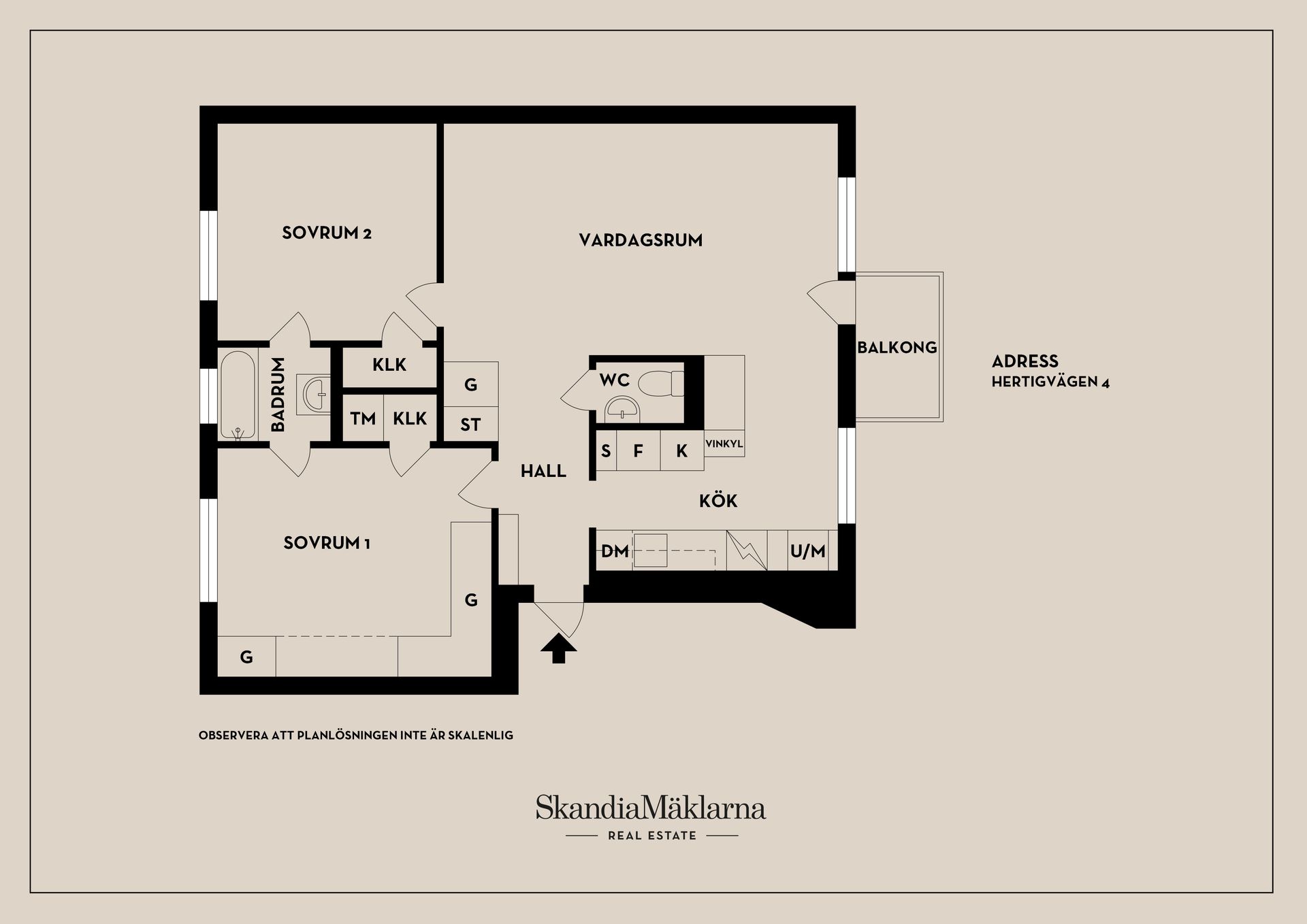 Bostadsrätt, Hertigvägen 4, Aspudden, Stockholm