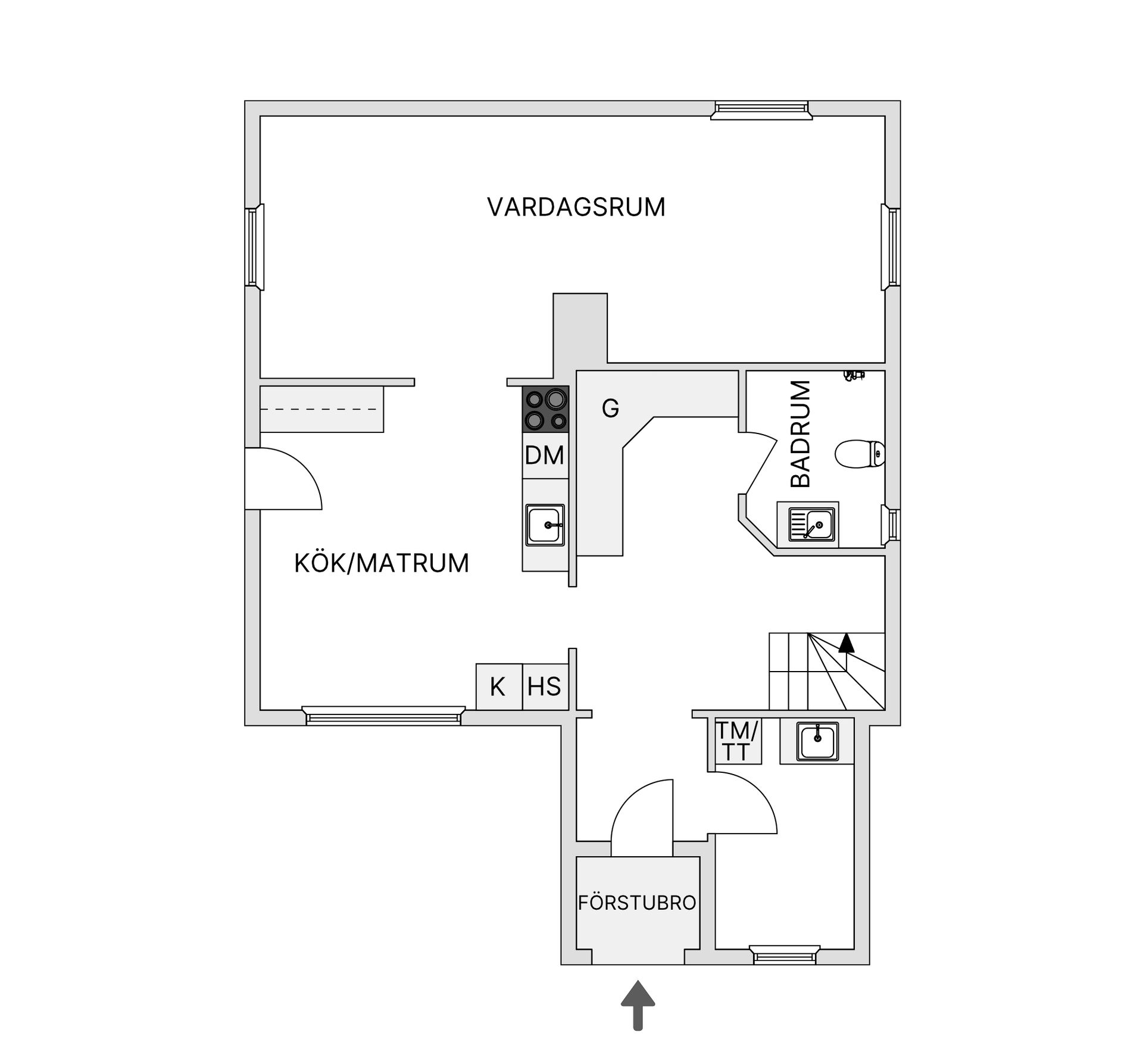 Villa, Västerled 15, Åsele