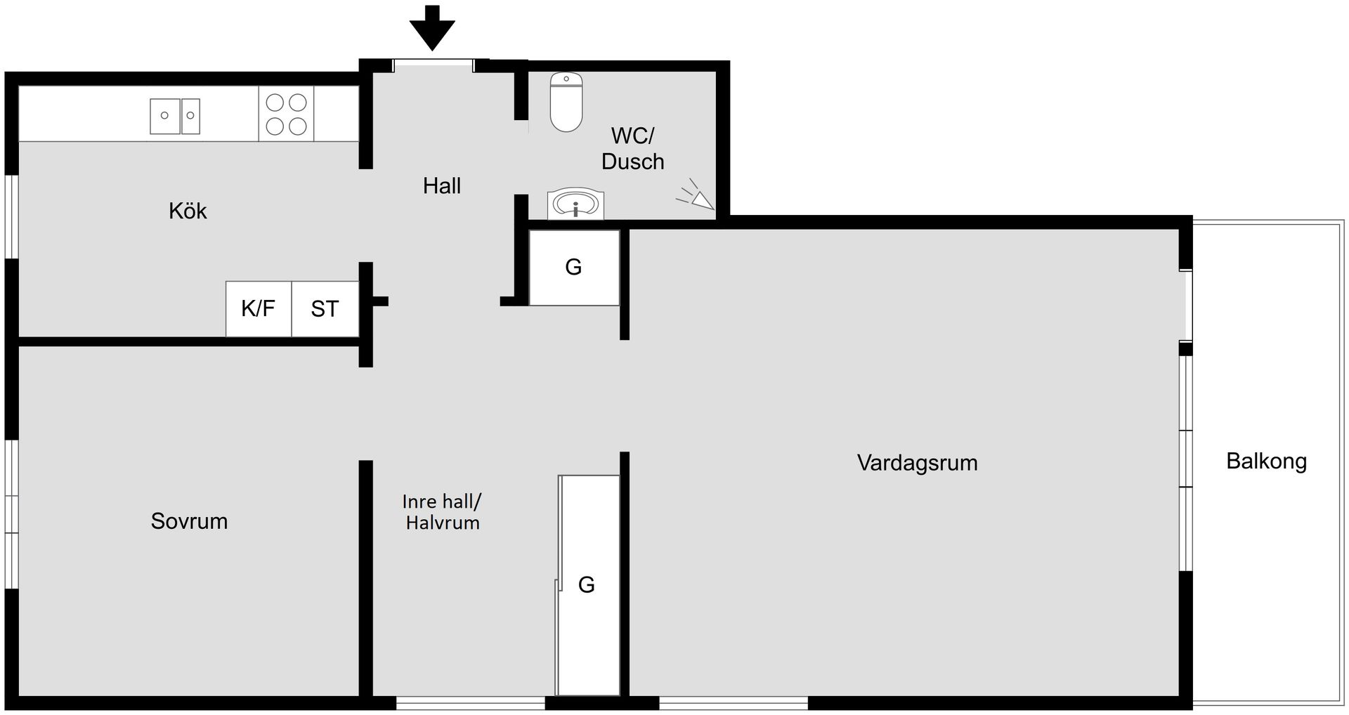Bostadsrätt, Vretgränd 6B, Centrum, Uppsala