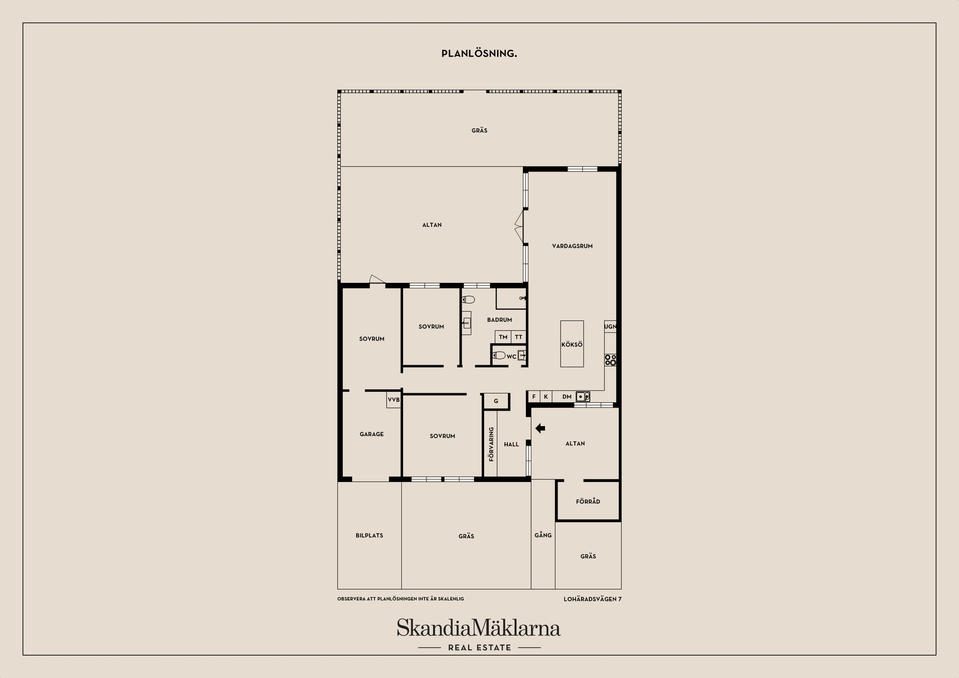 Radhus, Lohäradsvägen 7, Skälby, Upplands Väsby