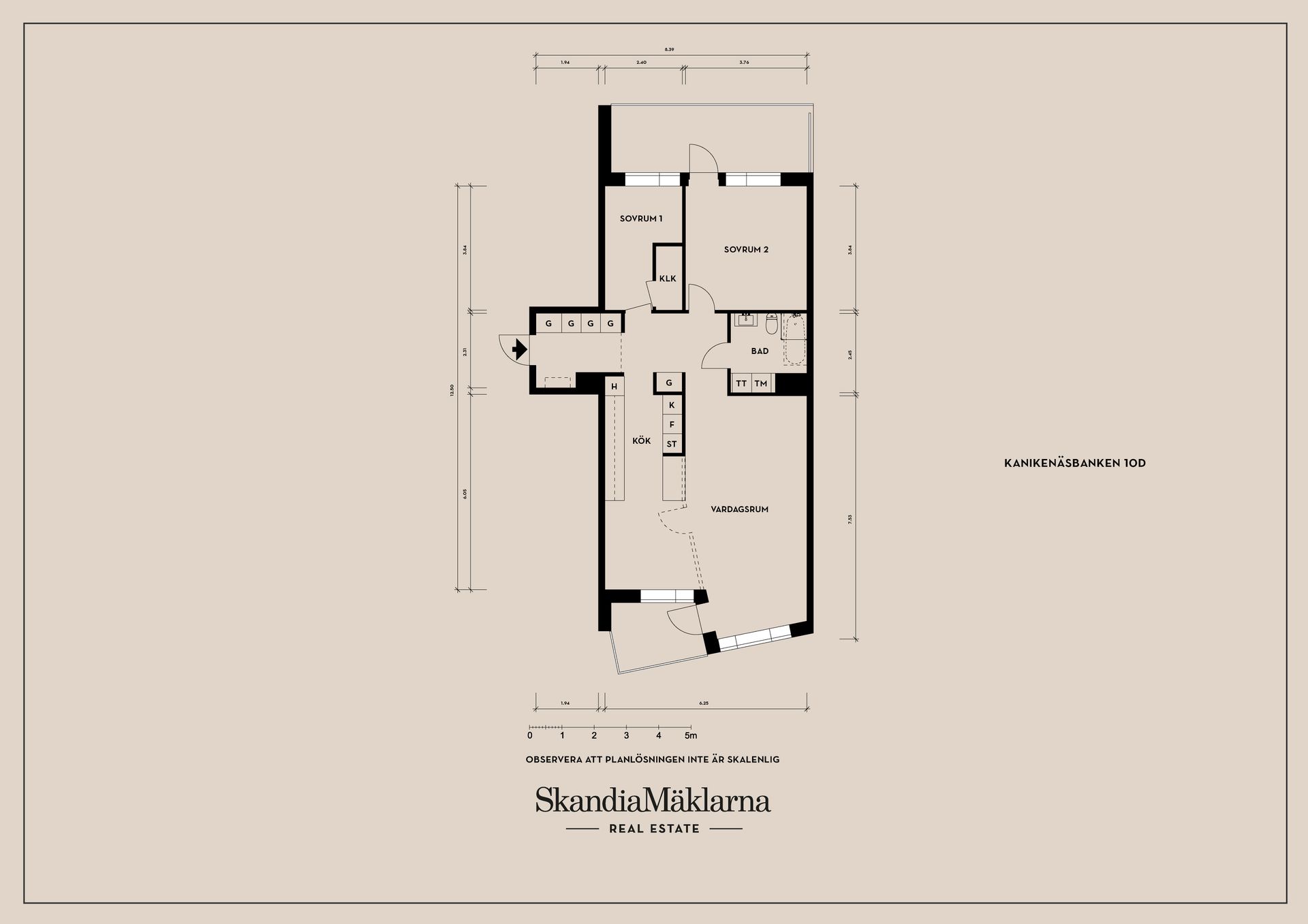 Bostadsrätt, Kanikenäsbanken 10D, Inre hamn, Karlstad