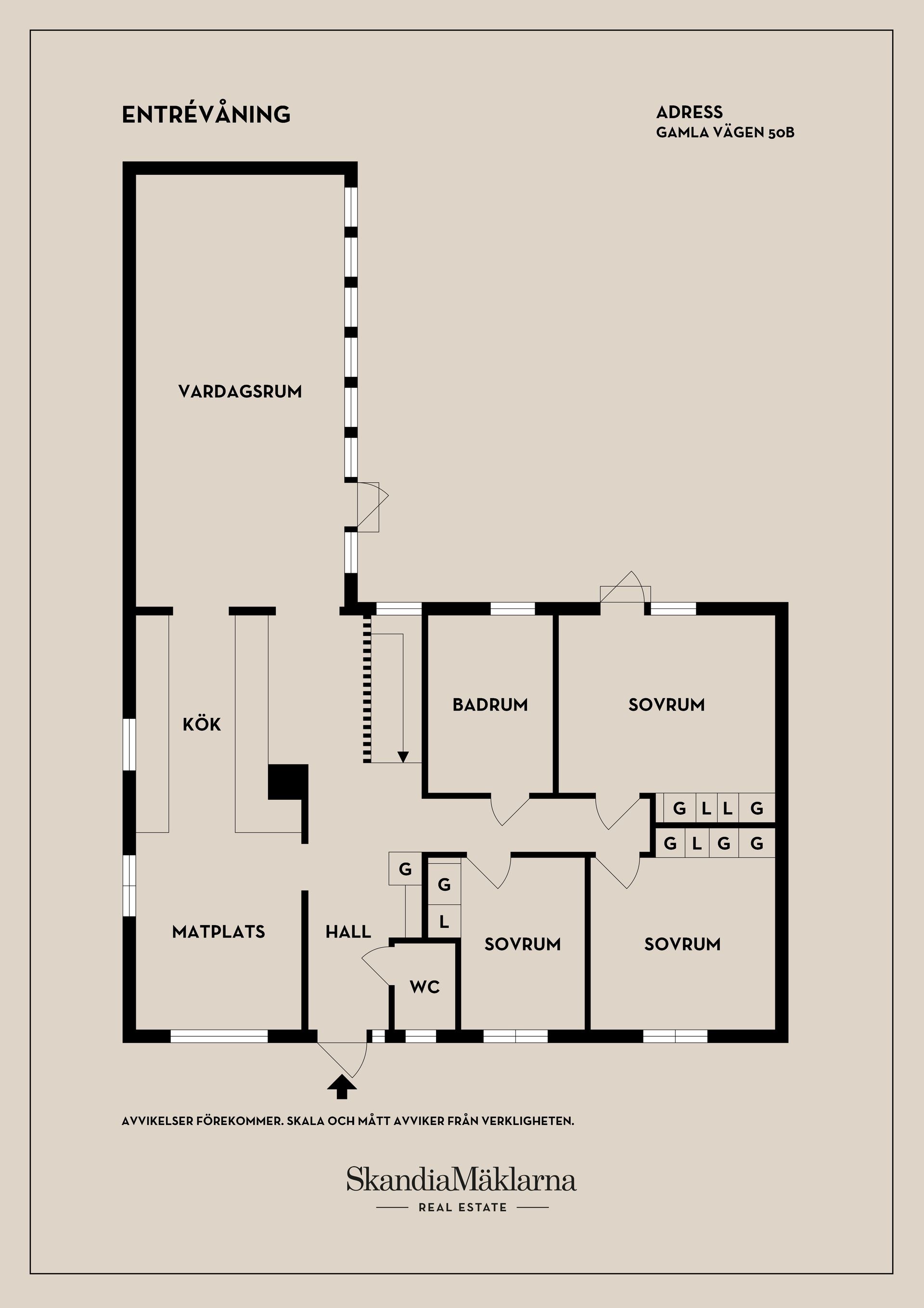 Villa, Gamla vägen 50B, Haga, Kumla