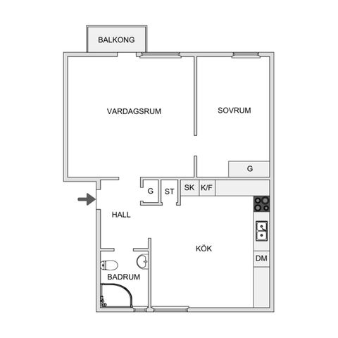 Bostadsrätt, Utridarevägen 7A, Galgamarken, Karlskrona