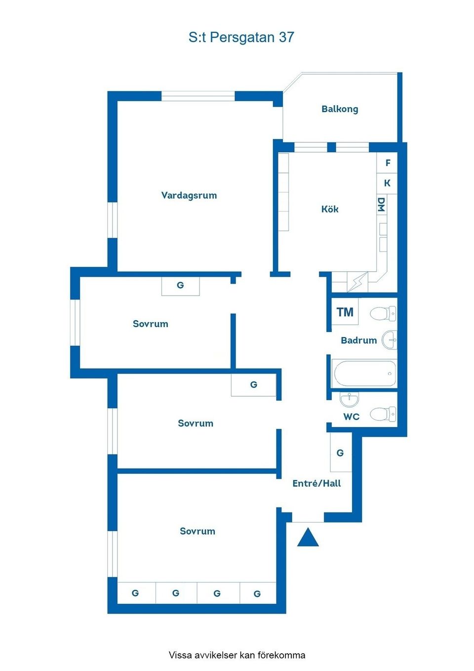 Bostadsrätt, S:t Persgatan 37, Centralt, Norrköping