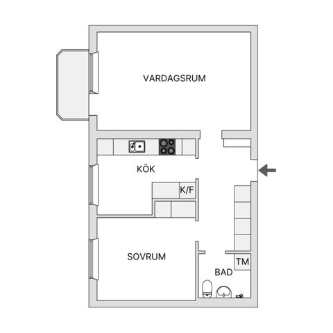 Bostadsrätt, Postvägen 3A, Östersund