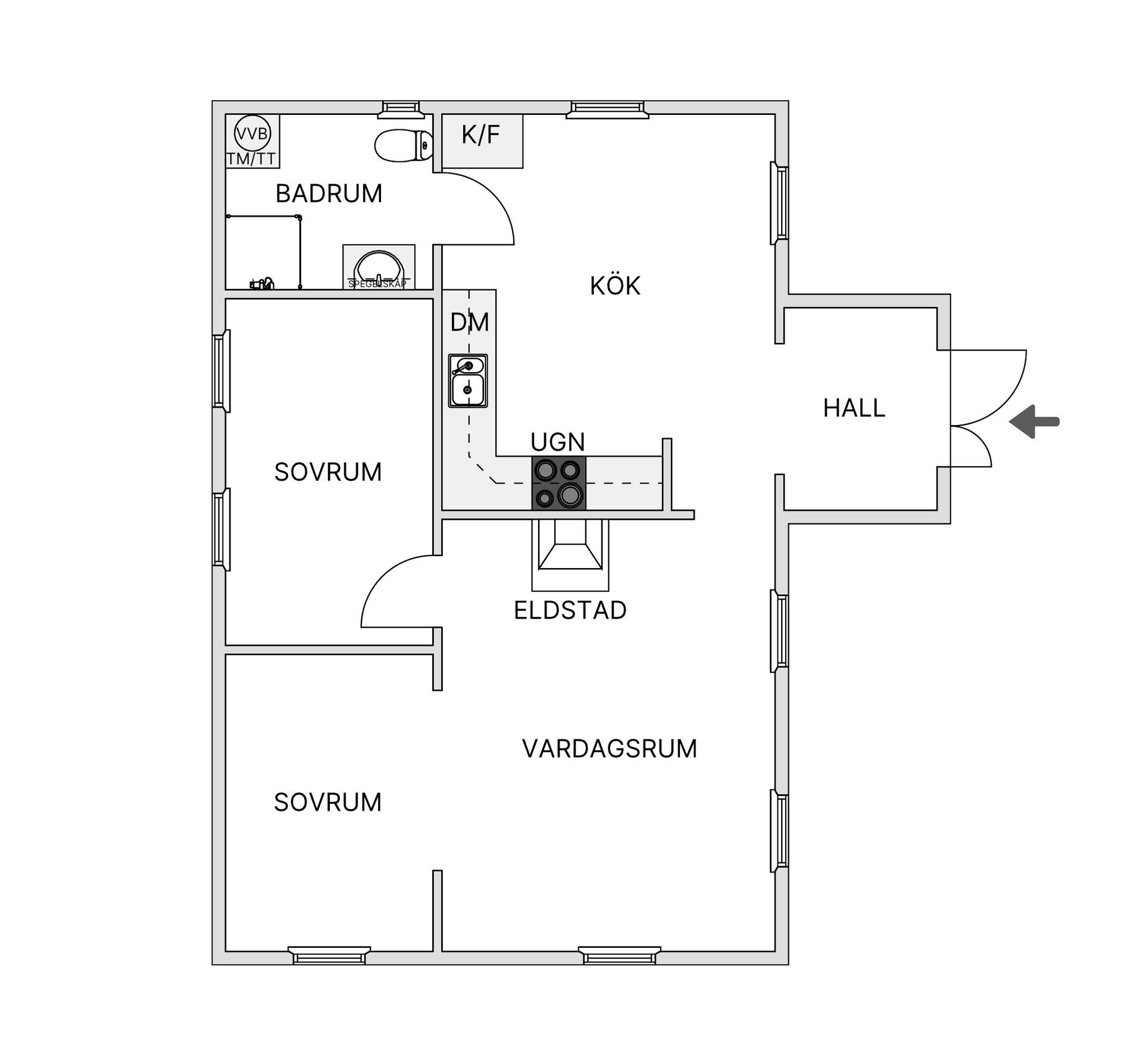 Villa, Skogsleden 2, Betsede, Värmdö