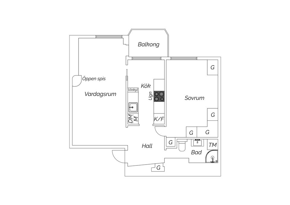 Bostadsrätt, Fridhemsgatan 3, 3,5 tr, Kungsholmen, Stockholm
