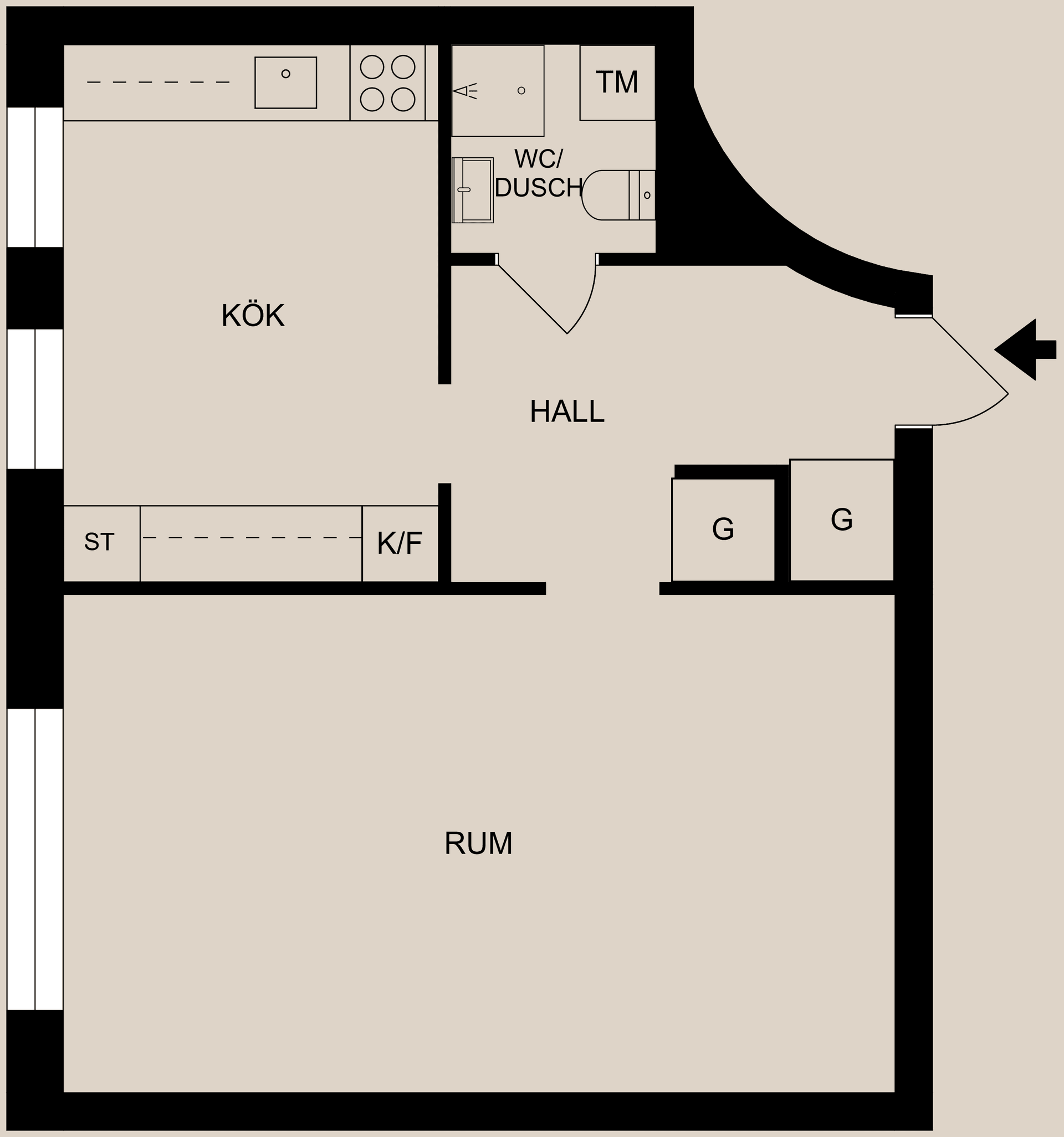 Bostadsrätt, Generalsgatan 2, Centralt - Strömmen, Norrköping