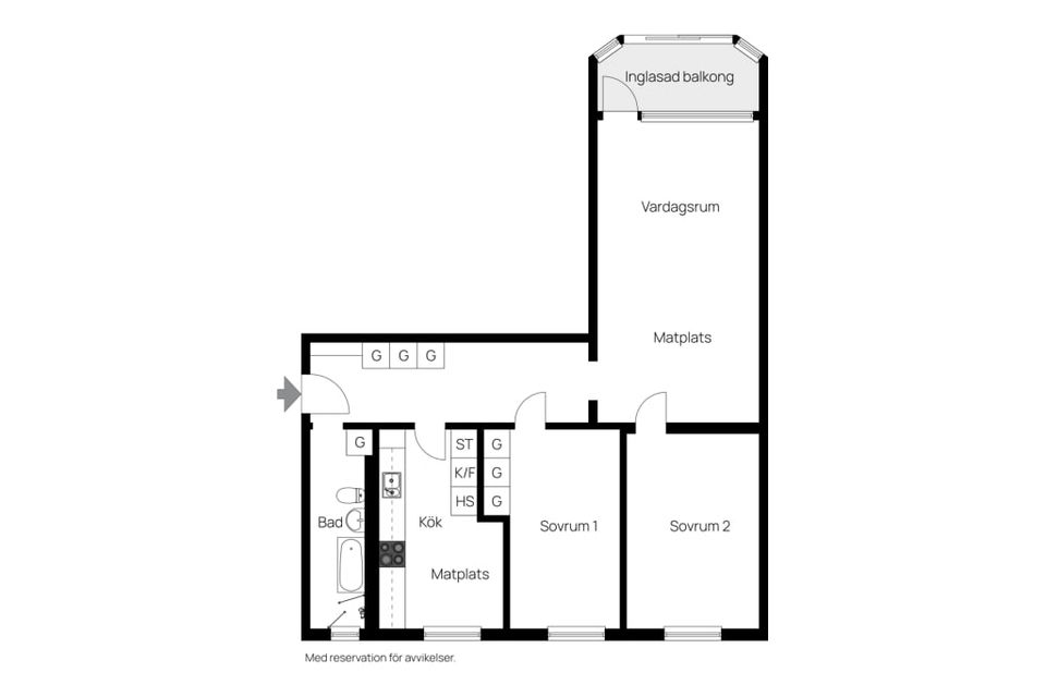Bostadsrätt, Vagnmansgatan 7B, Centralt / kvarntorget / plorren, Landskrona