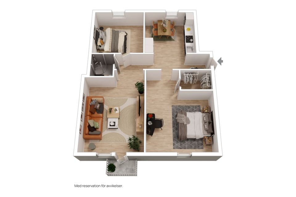 Bostadsrätt, Valldammsgatan 6 A, Centralt Trelleborg, Trelleborg