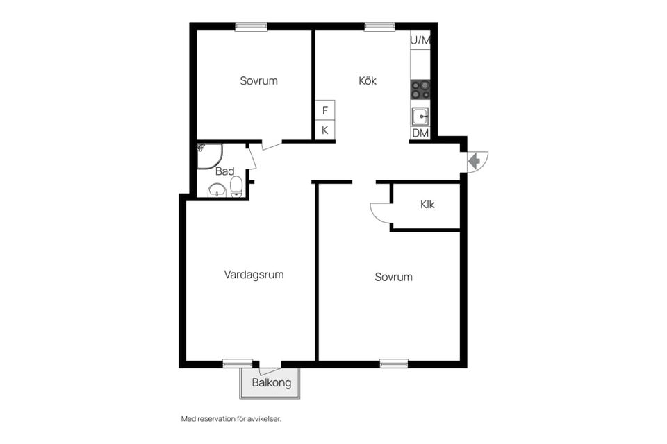 Bostadsrätt, Valldammsgatan 6 A, Centralt Trelleborg, Trelleborg