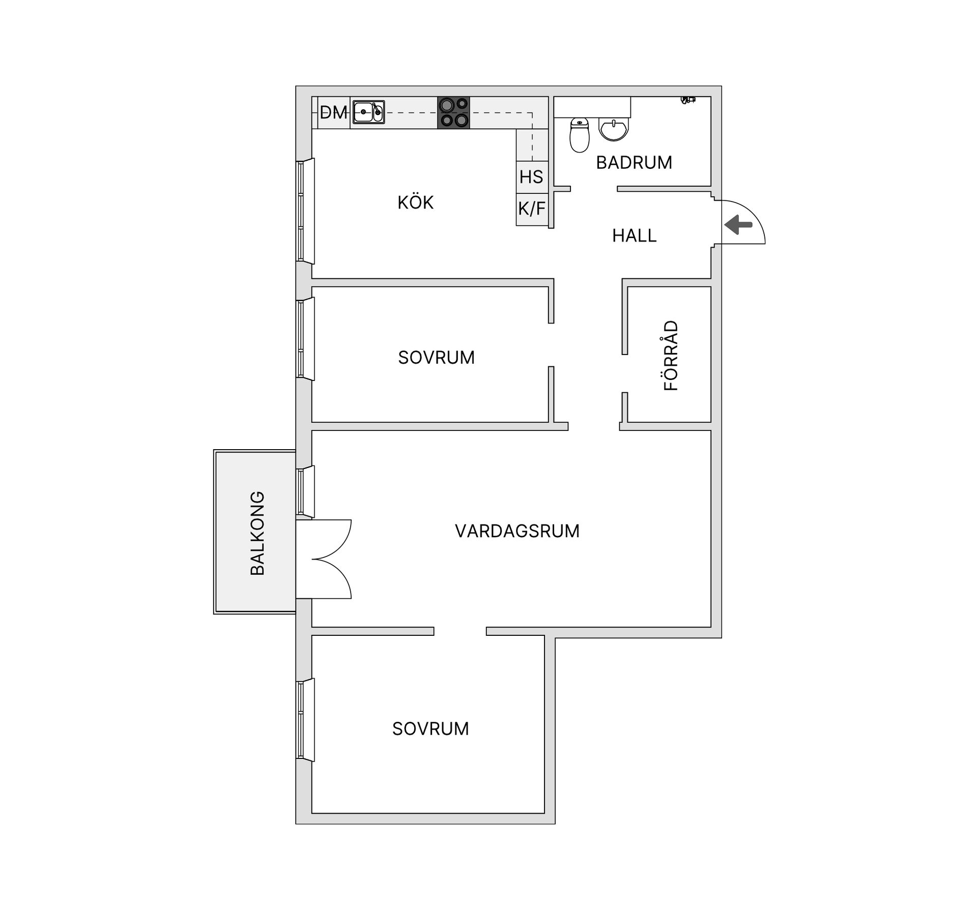 Bostadsrätt, Polhemsgatan 27, vån 4, Kungsholmen, Stockholm