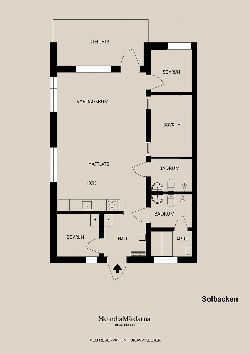 Bostadsrätt, Solbacken - Skogsbrovägen 57, Kungsberget, Sandviken