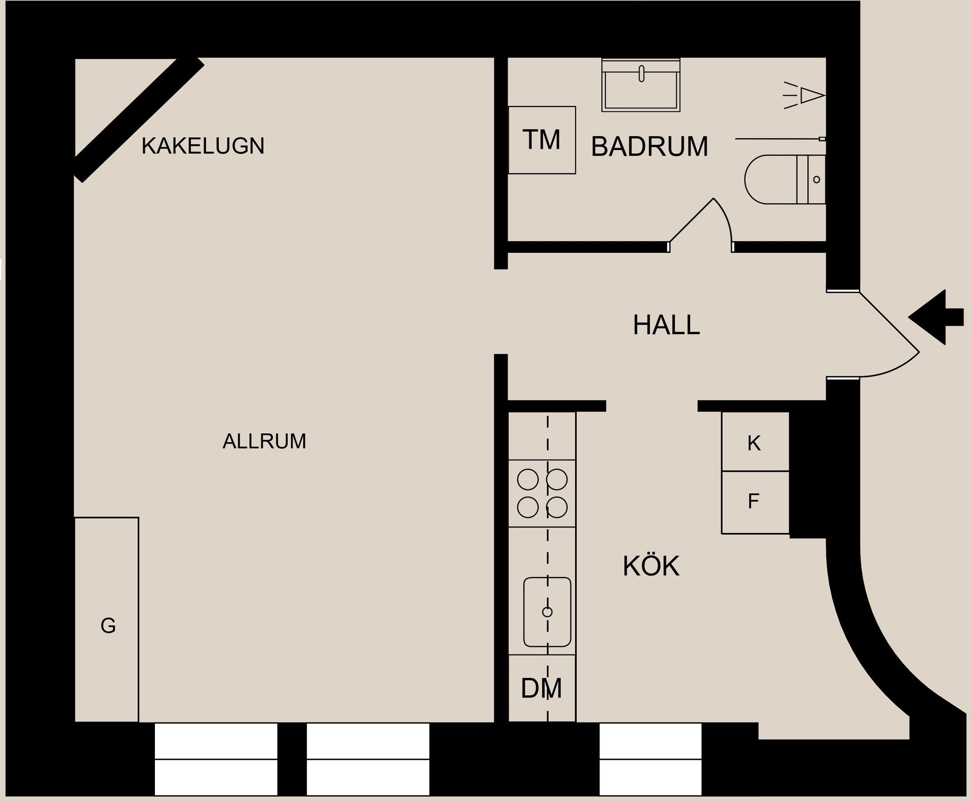 Bostadsrätt, Knäppingsborgsgatan 11B, Centralt, Norrköping