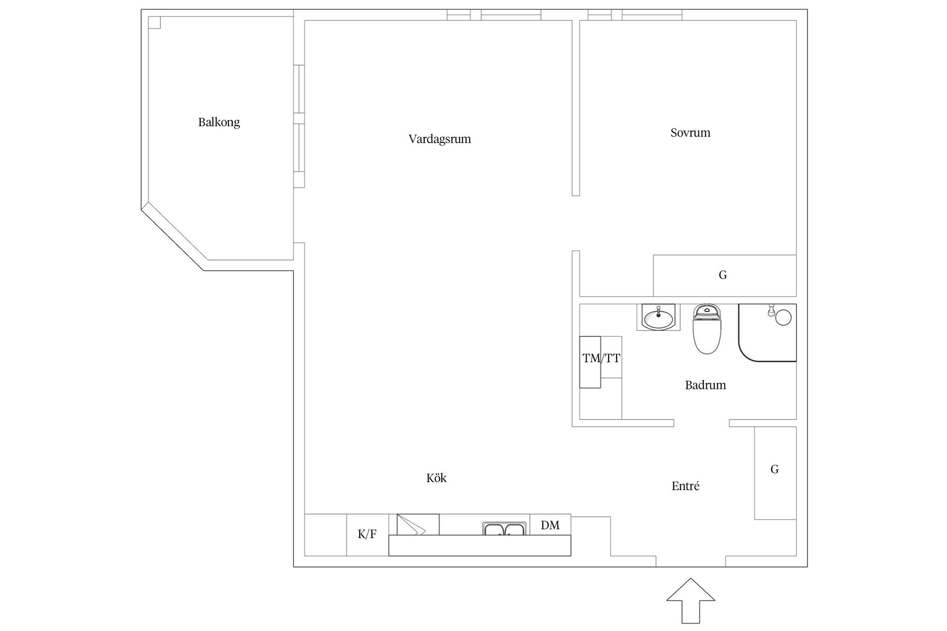 Bostadsrätt, Kyrkogårdsgatan 13, Druvefors, Borås