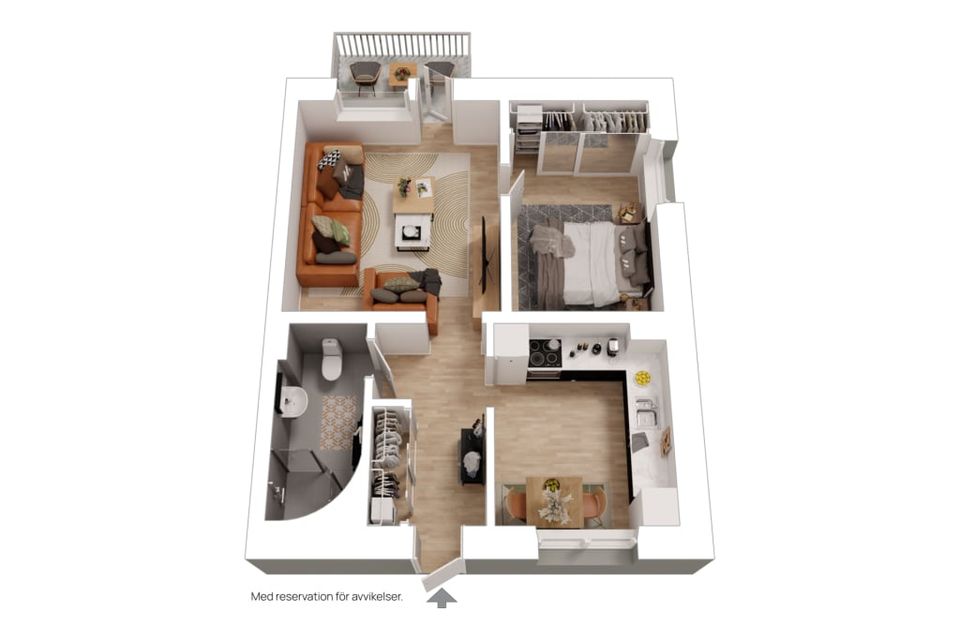 Bostadsrätt, Huldregatan 1, Sjöbo, Borås