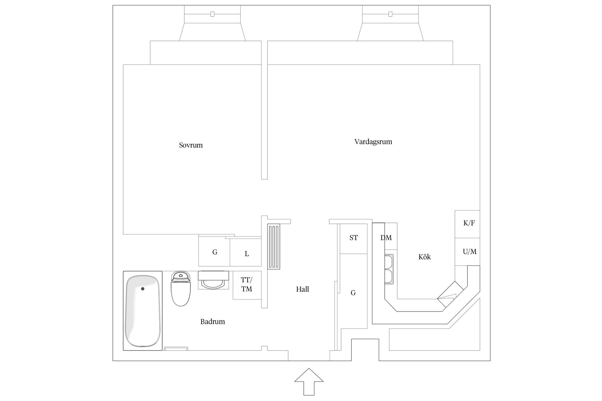 Bostadsrätt, Mjölnarvägen 20B, Kvarnholmen, Nacka