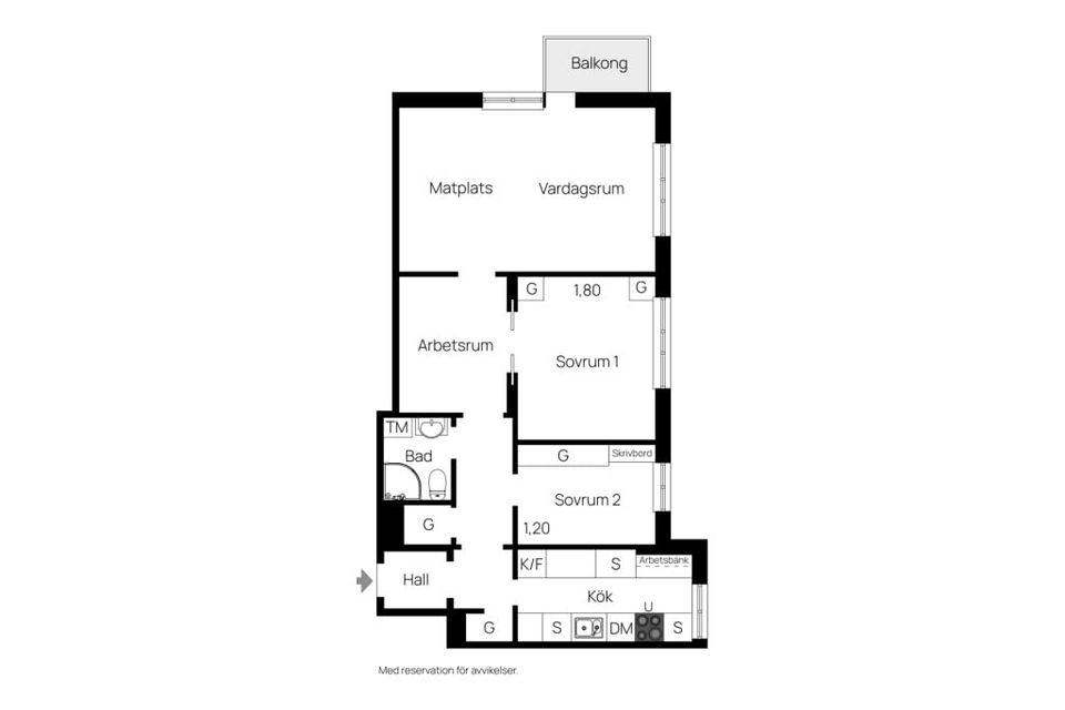 Bostadsrätt, John Bergs Plan 2, högst upp!, Kungsholmen, Stockholm