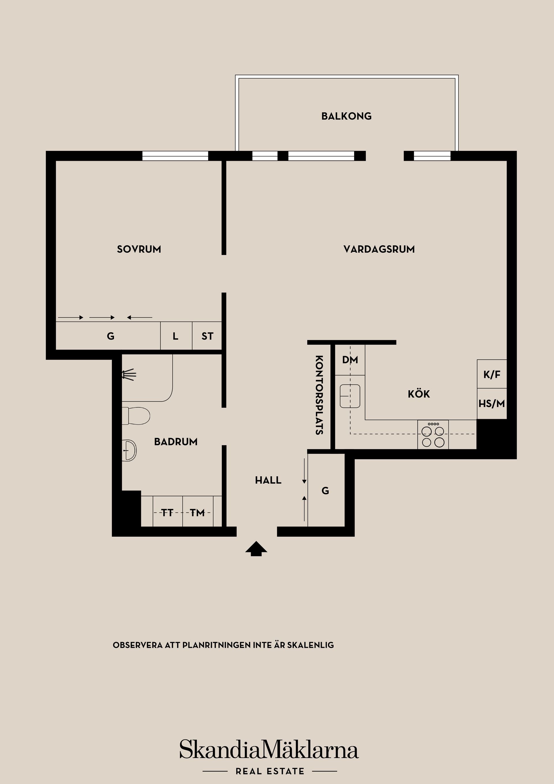 Bostadsrätt, Dammtorps allé 2, Vån 3/3, Järvastaden, Solna