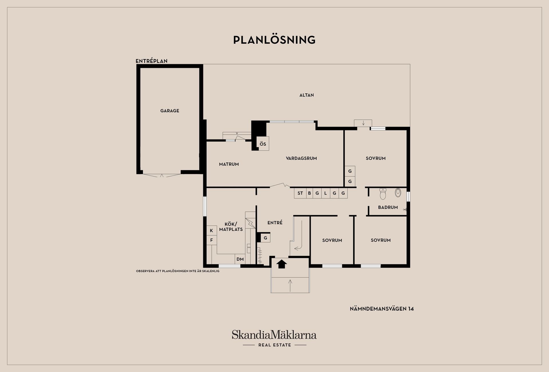 Villa, Nämndemansvägen 14, Röksta, Eskilstuna