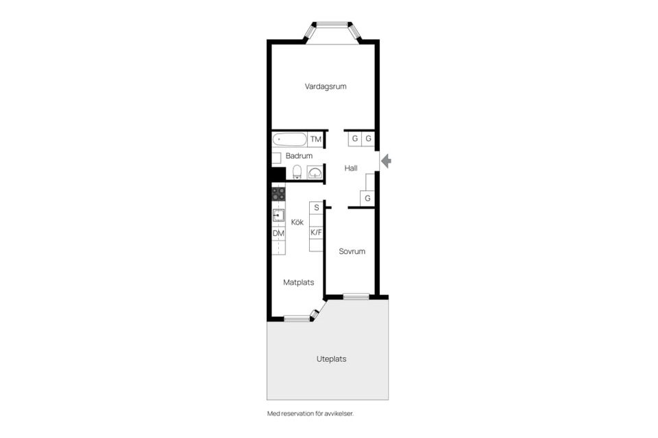 Bostadsrätt, Luntgatan 12d, Centralt/Norr, Norrköping